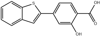 4-[Benzo(b)thiophen-2-yl]-2-hydroxybenzoic acid,1261951-95-4,结构式