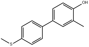 2-Methyl-4-(4-methylthiophenyl)phenol 结构式