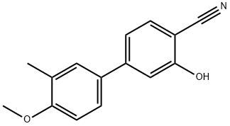 2-Cyano-5-(4-methoxy-3-methylphenyl)phenol 结构式