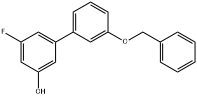 5-(3-Benzyloxyphenyl)-3-fluorophenol 结构式