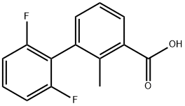 3-(2,6-Difluorophenyl)-2-methylbenzoic acid,1261959-72-1,结构式