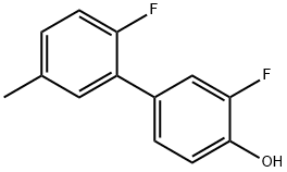 2-Fluoro-4-(2-fluoro-5-methylphenyl)phenol 结构式
