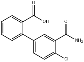 2-(3-Carbamoyl-4-chlorophenyl)benzoic acid Structure