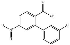 2-(3-Chlorophenyl)-4-nitrobenzoic acid Structure