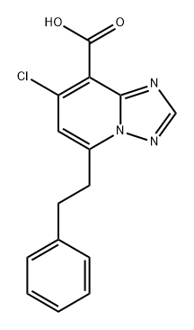 [1,2,4]Triazolo[1,5-a]pyridine-8-carboxylic acid, 7-chloro-5-(2-phenylethyl)- Structure