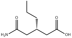 Hexanoic acid, 3-(2-amino-2-oxoethyl)-, (3S)- Structure