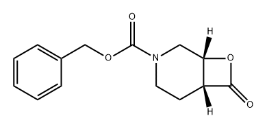 (1R,6R)-3-CBZ-8-氧杂-3-氮杂双环[4.2.0]辛烷-7-酮 结构式