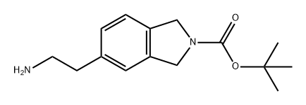 5-(2-氨基乙基)异二氢吲哚-2-羧酸叔丁酯, 1262411-26-6, 结构式