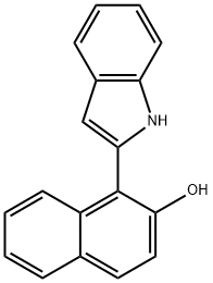 2-Naphthalenol, 1-(1H-indol-2-yl)- Structure
