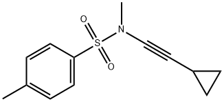 Benzenesulfonamide, N-(2-cyclopropylethynyl)-N,4-dimethyl- Struktur