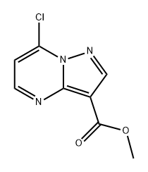 Pyrazolo[1,5-a]pyrimidine-3-carboxylic acid, 7-chloro-, methyl ester Structure