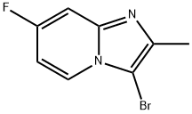 3-bromo-7-fluoro-2-methylimidazo[1,2-a]pyridine 结构式