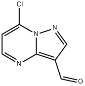7-chloropyrazolo[1,5-a]pyrimidine-3-carbaldehyde,1263062-19-6,结构式