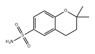 2H-1-Benzopyran-6-sulfonamide, 3,4-dihydro-2,2-dimethyl- Struktur