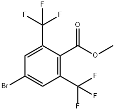 4-溴-2,6-双(三氟甲基)苯甲酸甲酯, 1263409-66-0, 结构式