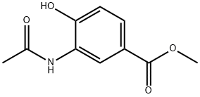 Benzoic acid, 3-(acetylamino)-4-hydroxy-, methyl ester Structure