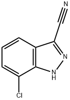 7-chloro-1H-indazole-3-carbonitrile 化学構造式