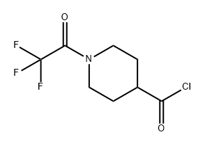 4-Piperidinecarbonyl chloride, 1-(2,2,2-trifluoroacetyl)- Structure