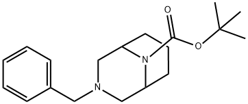 3,9-Diazabicyclo[3.3.1]nonane-9-carboxylic acid, 3-(phenylmethyl)-, 1,1-dimethylethyl ester Structure