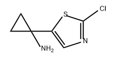 1-(2-氯-5-噻唑基)-环丙胺, 1266140-37-7, 结构式