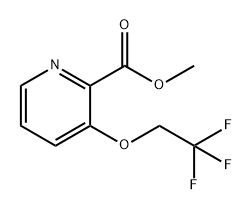 2-Pyridinecarboxylic acid, 3-(2,2,2-trifluoroethoxy)-, methyl ester Structure