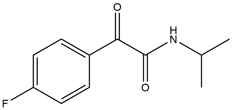 4-Fluoro-N-(1-methylethyl)-α-oxobenzeneacetamide Struktur
