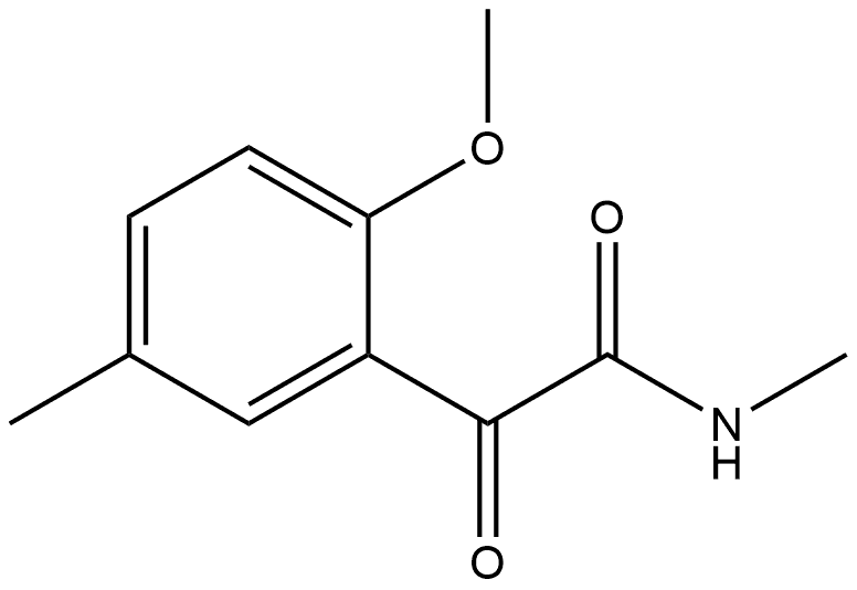 2-Methoxy-N,5-dimethyl-α-oxobenzeneacetamide Structure