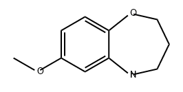 1,5-Benzoxazepine, 2,3,4,5-tetrahydro-7-methoxy-,1267216-99-8,结构式