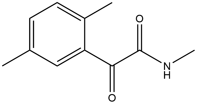 N,2,5-Trimethyl-α-oxobenzeneacetamide Structure