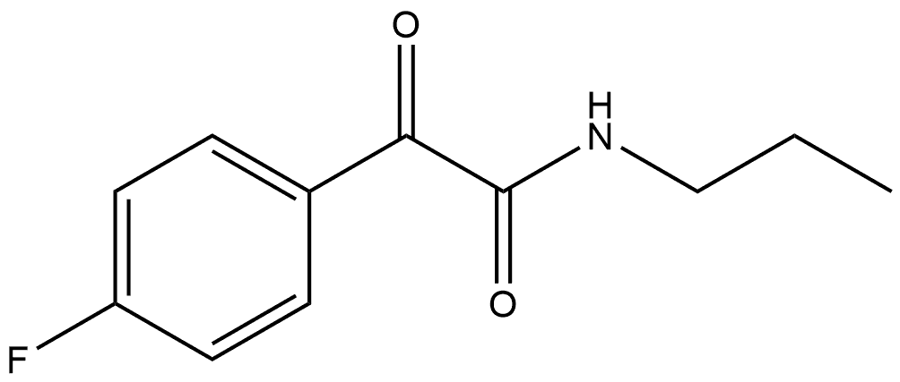 4-Fluoro-α-oxo-N-propylbenzeneacetamide 结构式