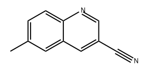 3-Quinolinecarbonitrile, 6-methyl-,1268057-04-0,结构式