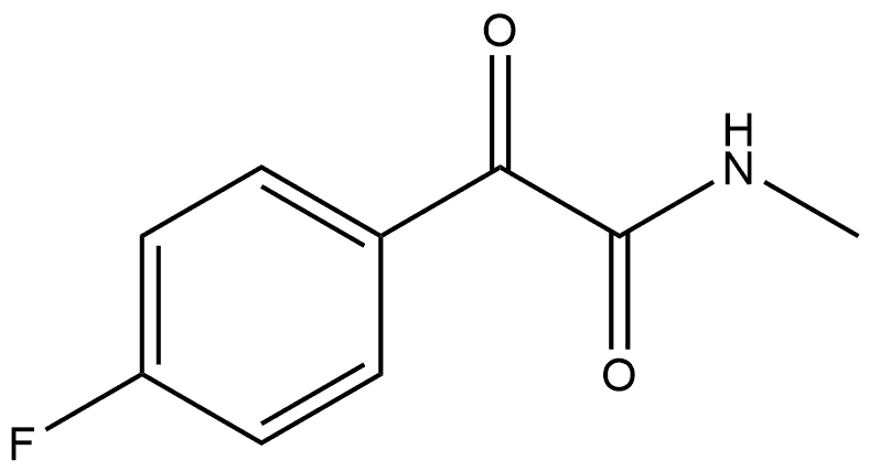 4-Fluoro-N-methyl-α-oxobenzeneacetamide Struktur