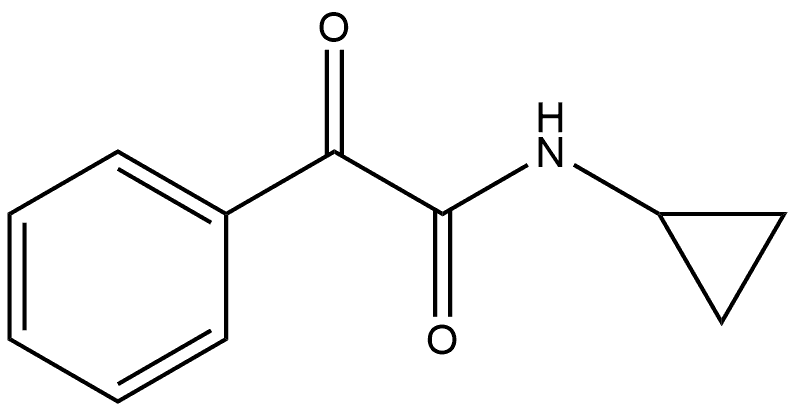 N-Cyclopropyl-α-oxobenzeneacetamide 结构式