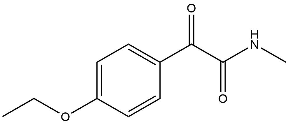 4-Ethoxy-N-methyl-α-oxobenzeneacetamide 结构式