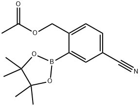 Benzonitrile, 4-[(acetyloxy)methyl]-3-(4,4,5,5-tetramethyl-1,3,2-dioxaborolan-2-yl)-