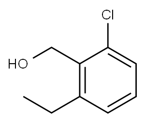 (2-氯-6-乙基苯基)甲醇,1268862-18-5,结构式