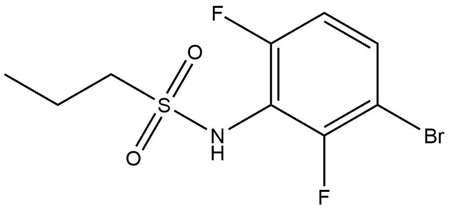 N-(3-溴 -2,6-二氟苯基) -1-丙磺酰胺, 1269233-07-9, 结构式