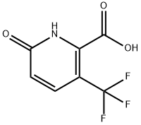 2-Pyridinecarboxylic acid, 1,6-dihydro-6-oxo-3-(trifluoromethyl)- Structure
