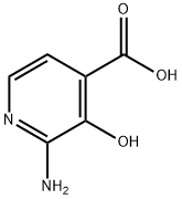 4-Pyridinecarboxylic acid, 2-amino-3-hydroxy- Struktur