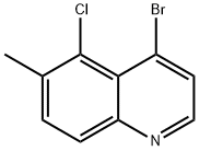 4-bromo-5-chloro-6-methylquinoline 化学構造式