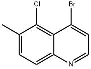4-bromo-5-chloro-6-methylquinoline 结构式