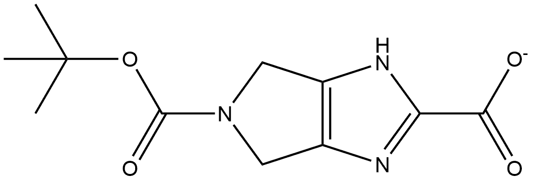 5-(叔丁氧羰基)-1,4,5,6-四氢吡咯并[3,4-D]咪唑-2-羧酸, 1269532-88-8, 结构式