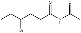 N-Acetyl-4-bromohexanamide Struktur
