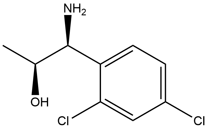 (1S,2S)-1-AMINO-1-(2,4-DICHLOROPHENYL)PROPAN-2-OL Structure