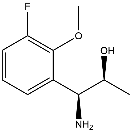 (1S,2S)-1-AMINO-1-(3-FLUORO-2-METHOXYPHENYL)PROPAN-2-OL 结构式