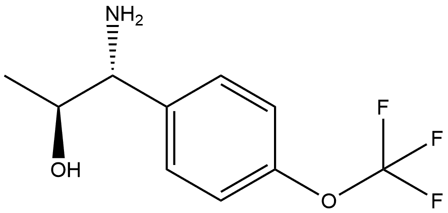 (1R,2S)-1-AMINO-1-[4-(TRIFLUOROMETHOXY)PHENYL]PROPAN-2-OL 结构式