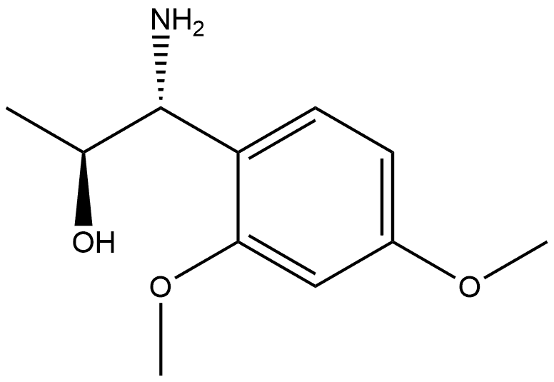 (1R,2S)-1-AMINO-1-(2,4-DIMETHOXYPHENYL)PROPAN-2-OL 结构式
