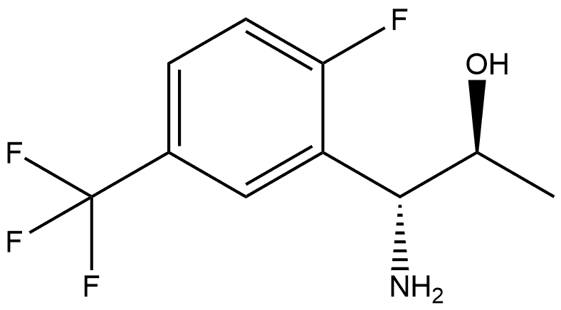 (1R,2S)-1-AMINO-1-[2-FLUORO-5-(TRIFLUOROMETHYL)PHENYL]PROPAN-2-OL,1269806-12-3,结构式