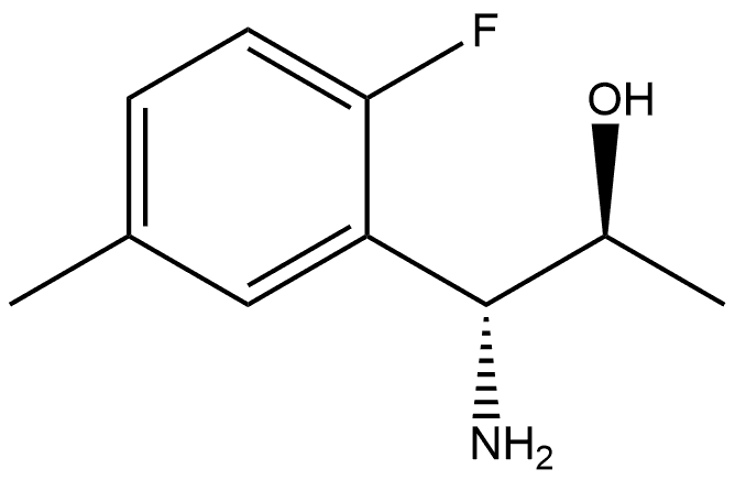 (1R,2S)-1-AMINO-1-(2-FLUORO-5-METHYLPHENYL)PROPAN-2-OL 结构式
