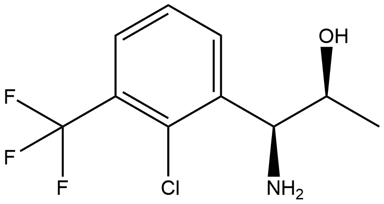 (1S,2S)-1-AMINO-1-[2-CHLORO-3-(TRIFLUOROMETHYL)PHENYL]PROPAN-2-OL,1269809-61-1,结构式